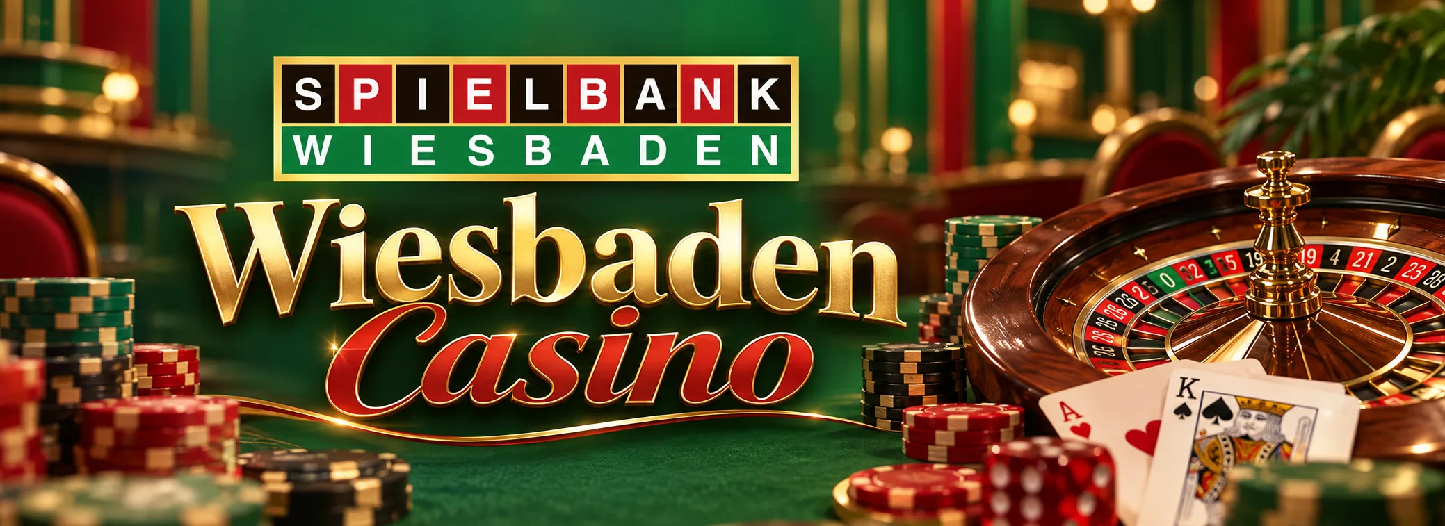 Wiesbaden Casino Startbild mit Kurhaus-Fassade und Bonus von 500 Euro plus 200 Freispielen